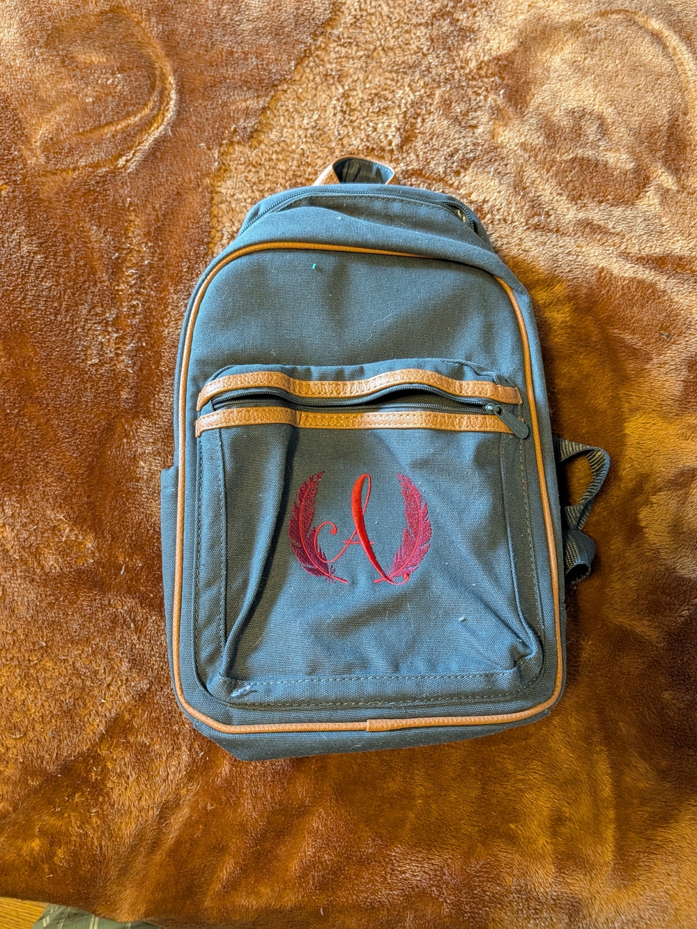 Thirty One - Grey Sling - Insulated Backpack with Embroidery